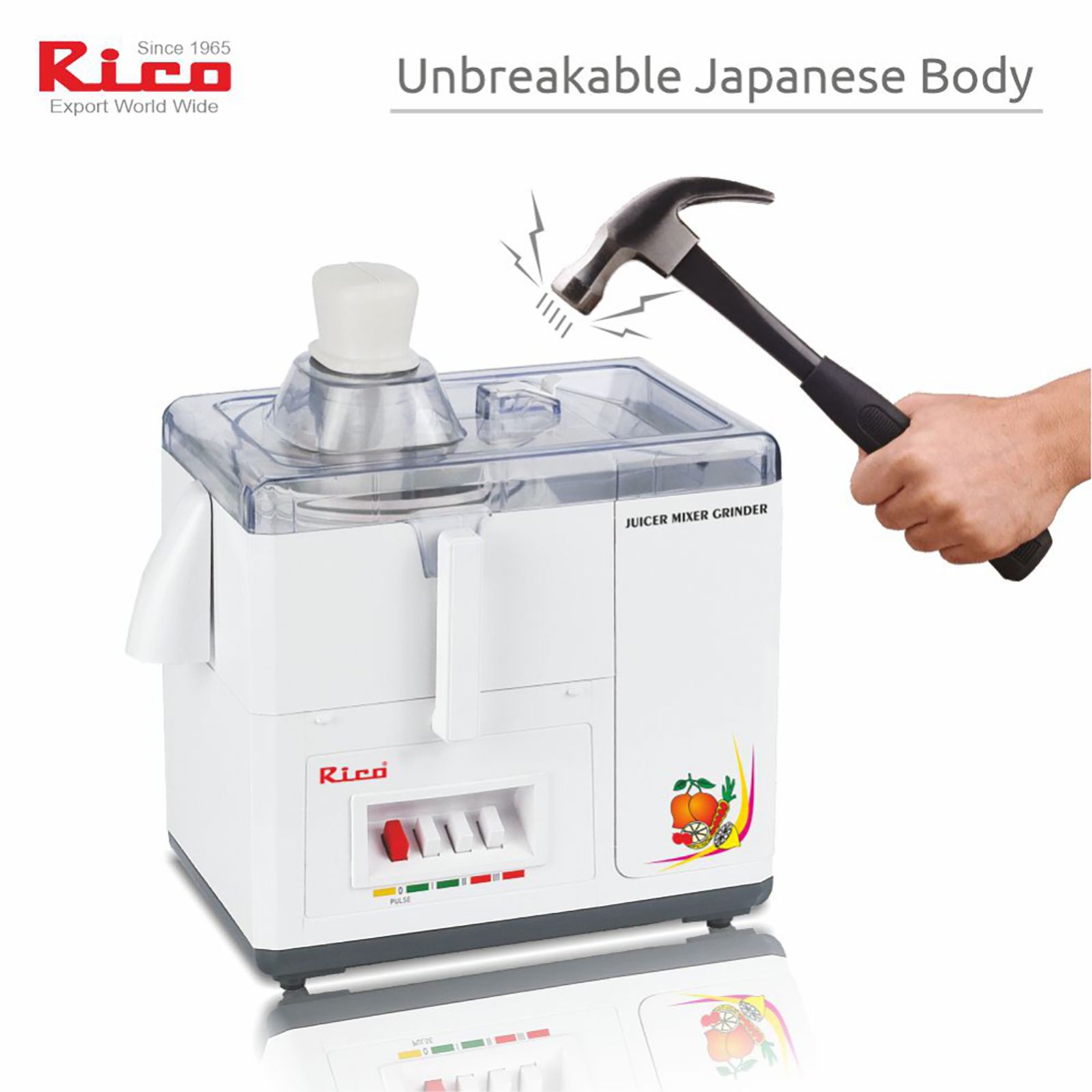 rico  Rico Cold Press Juicer with Ice Cream Maker